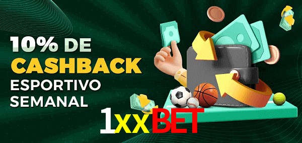 10% de bônus de cashback na 1xxbet